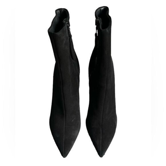 Rag & Bone WES Black Suede Stiletto Boots Ankle Booties Size 8.5 High Heels - Picture 6 of 6